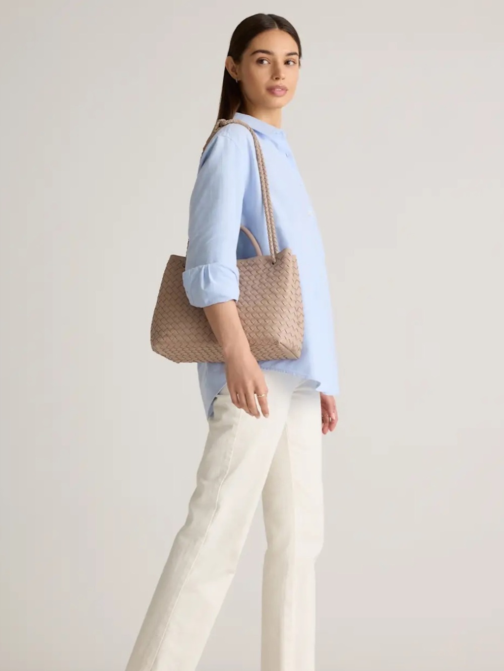 Quince Romy Handwoven Satchel - Picture 2 of 10